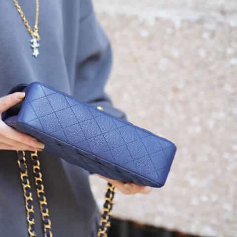 Chanel CF23 Classic flap bag A01113燕尾蓝
