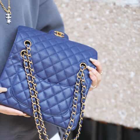 Chanel CF23 Classic flap bag A01113燕尾蓝