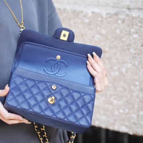 Chanel CF23 Classic flap bag A01113燕尾蓝