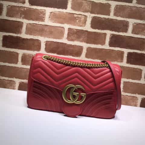 GUCCI古驰GG Marmont系列中号肩背包443496