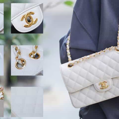Chanel CF23 Classic flap bag A01113纯白