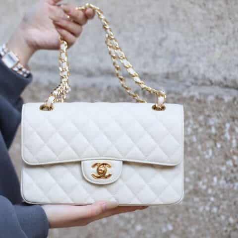 Chanel CF23 Classic flap bag A01113纯白