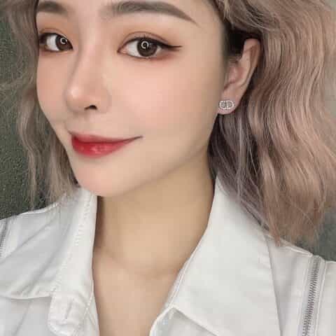 2021 DIOR迪奥CD满钻耳钉耳环