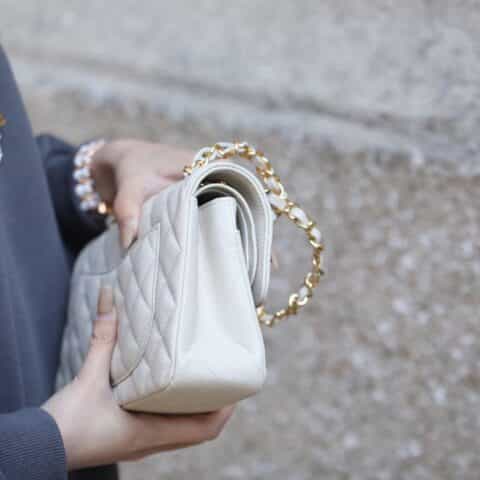 Chanel CF23 Classic flap bag A01113纯白