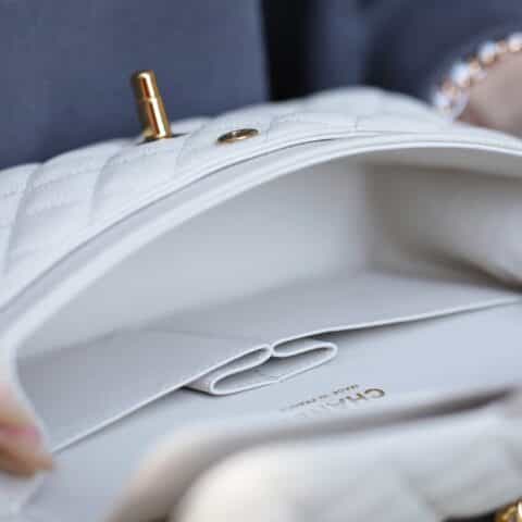 Chanel CF23 Classic flap bag A01113纯白