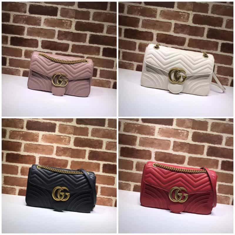 GUCCI古驰GG Marmont系列中号肩背包443496