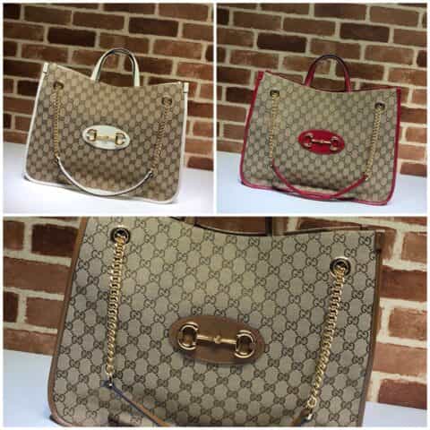 GUCCI古驰马衔扣1955系列托特包623695