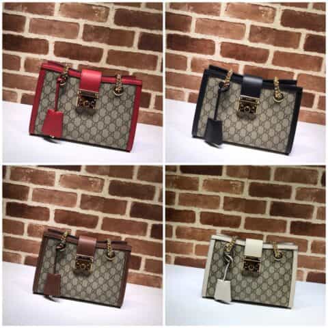 GUCCI古驰Padlock系列GG小号肩背包498156