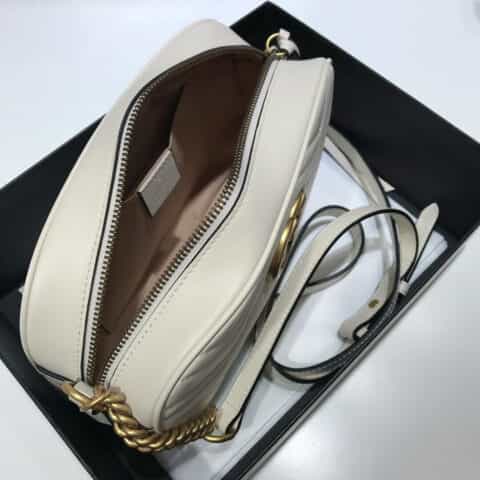 Gucci GG Marmont small matelassé shoulder bag相机包447632