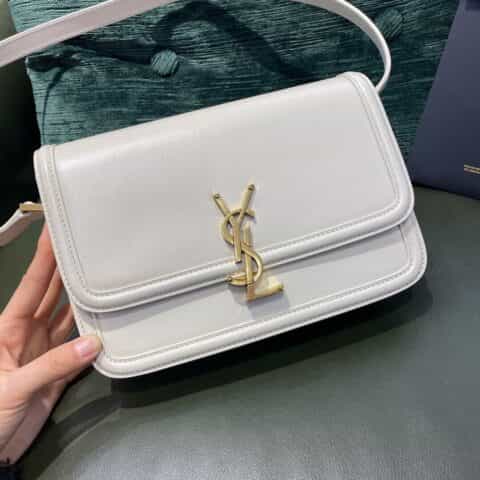 Saint laurent Ysl Solferino Box Bag 复古白634305 634306