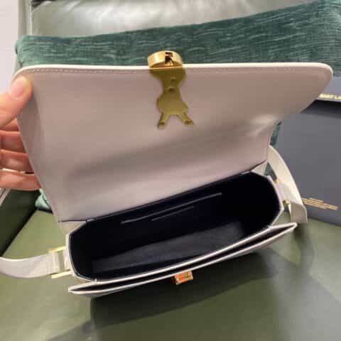 Saint laurent Ysl Solferino Box Bag 复古白634305 634306
