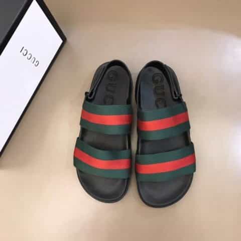 GUCCI古驰    高端精品，原版织带G家新品男士拖鞋