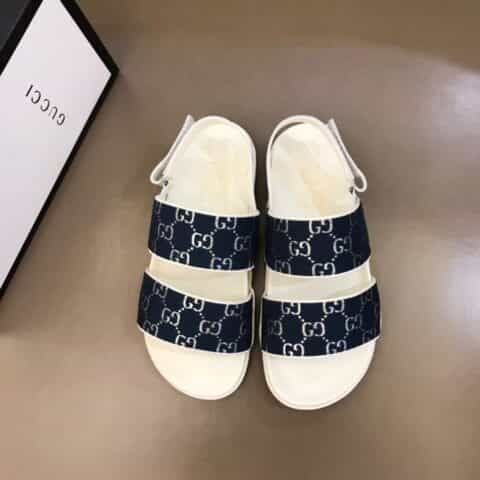 GUCCI古驰   鞋面精美电绣工艺G家新品男士拖鞋