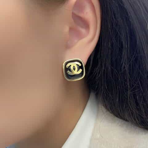 20新款CHANEL香奈儿双c耳钉耳环