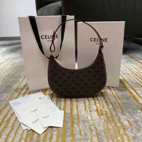 Celine思琳 Ava Bag in Triomphe Canvas 腋下包 193952