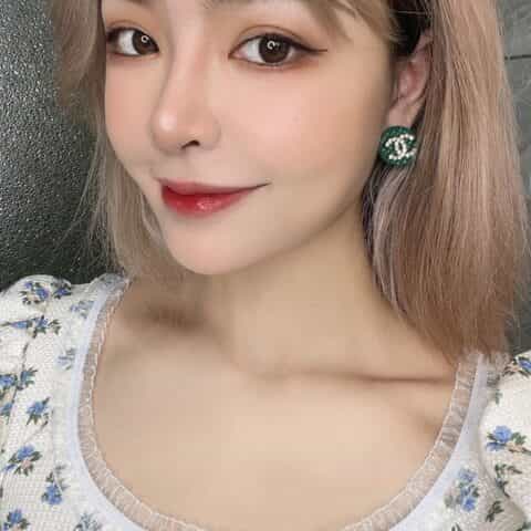 新款CHANEL香奈儿双c满钻耳钉耳环