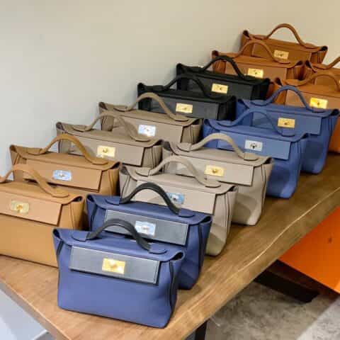 Hermès爱马仕 Kelly 2424 黑色金扣 29CM