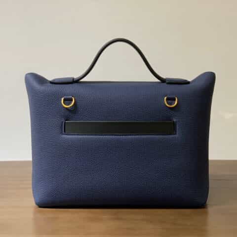 Hermès爱马仕 Kelly 2424 宝石蓝拼黑色 29CM
