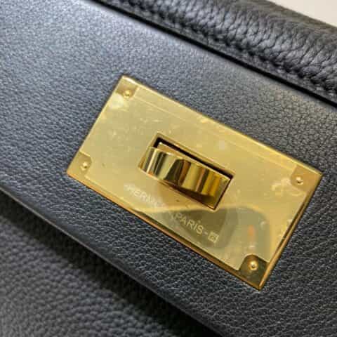 Hermès爱马仕 Kelly 2424 黑色金扣 29CM