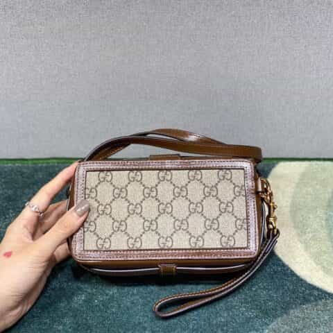 Gucci 1955 Horsebit小盒子斜挎手机包 687616