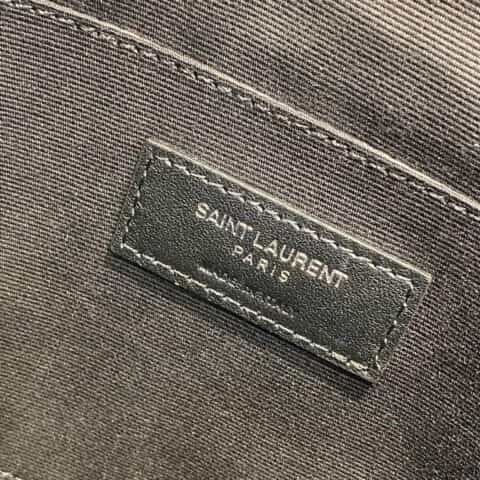 Saint laurent Ysl Monogram中号手拿包 559193黑色银扣