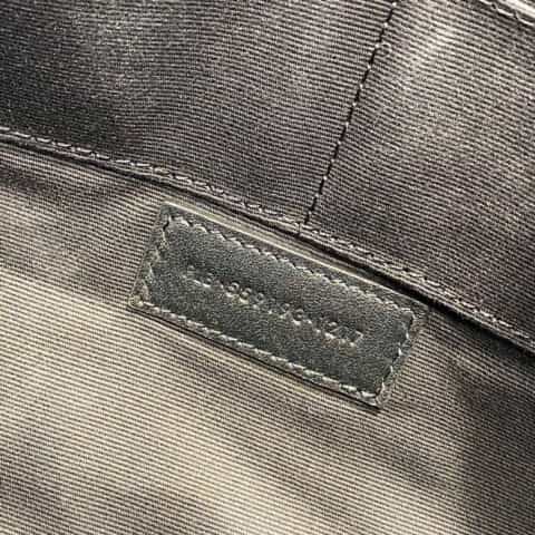 Saint laurent Ysl Monogram中号手拿包 559193黑色银扣