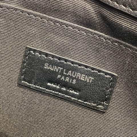 Saint laurent Ysl Monogram小号手拿包 379039黑色银扣
