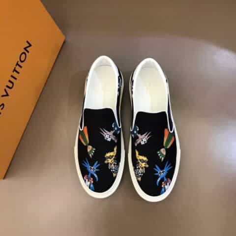 LV/路易威登 Monogram 压纹粒面小牛皮Ollie 男士运动便鞋