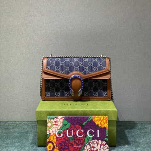 Gucci Denim蓝色牛仔系列酒神包 400249 2KQFN 4483