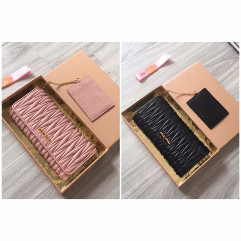 MIUMIU缪缪进口顶级进口绵羊皮专柜新款钱夹5MH109