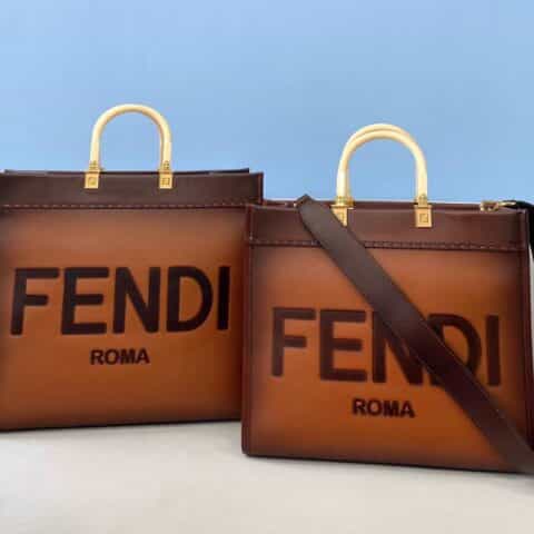 FENDI芬迪进口小牛皮Peekaboo-Tote手袋80009 80009L