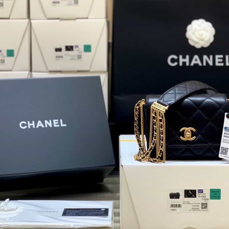 Chanel 2020秋冬限量版链条包 AS2051黑色