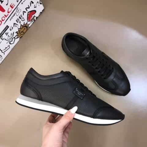 D& G 杜嘉班纳   撞色牛皮拼接新品奢潮运动鞋