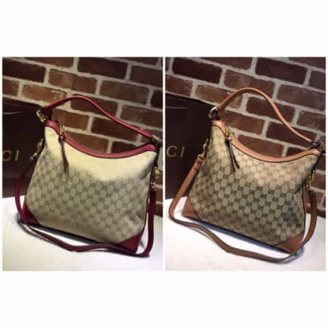 GUCCI古驰MISS GG单肩手提包 326514西瓜红G 小号圆底包326514