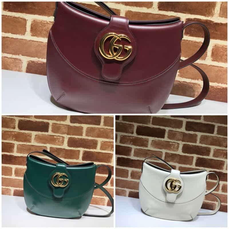 GUCCI古驰Arli 小牛皮 双G扣 古驰单肩斜挎包568857