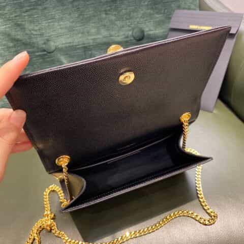 Saint laurent Ysl Kate 20 bag 474366黑色金扣