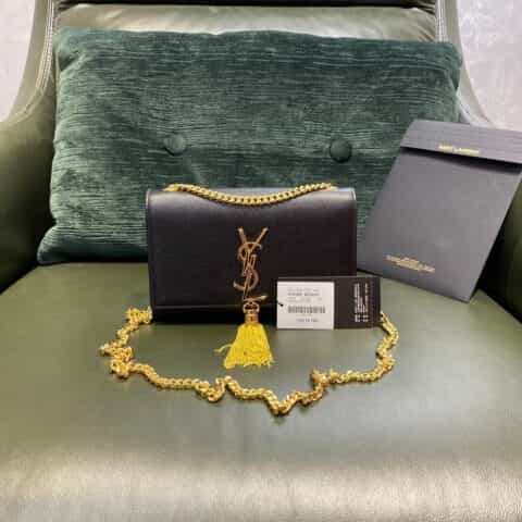 Saint laurent Ysl Kate 20 bag 474366黑色金扣