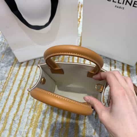 Celine思琳 Mini Cabas Tote Bag 194372麻布款