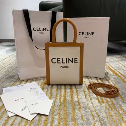 Celine思琳 Mini Cabas Tote Bag 194372麻布款