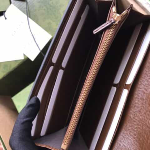 Gucci Jackie 1961系列链条包 652681 帆布/棕皮