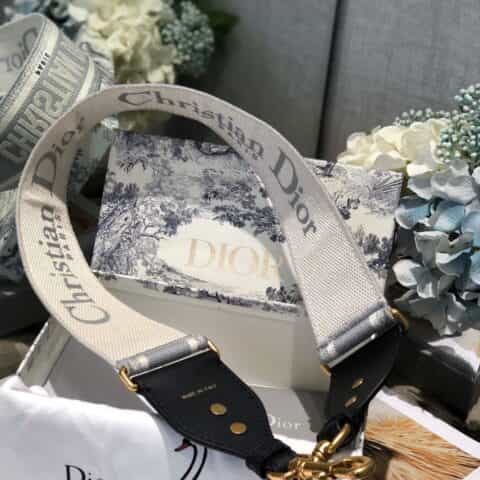 Dior 岩石灰復古肩带