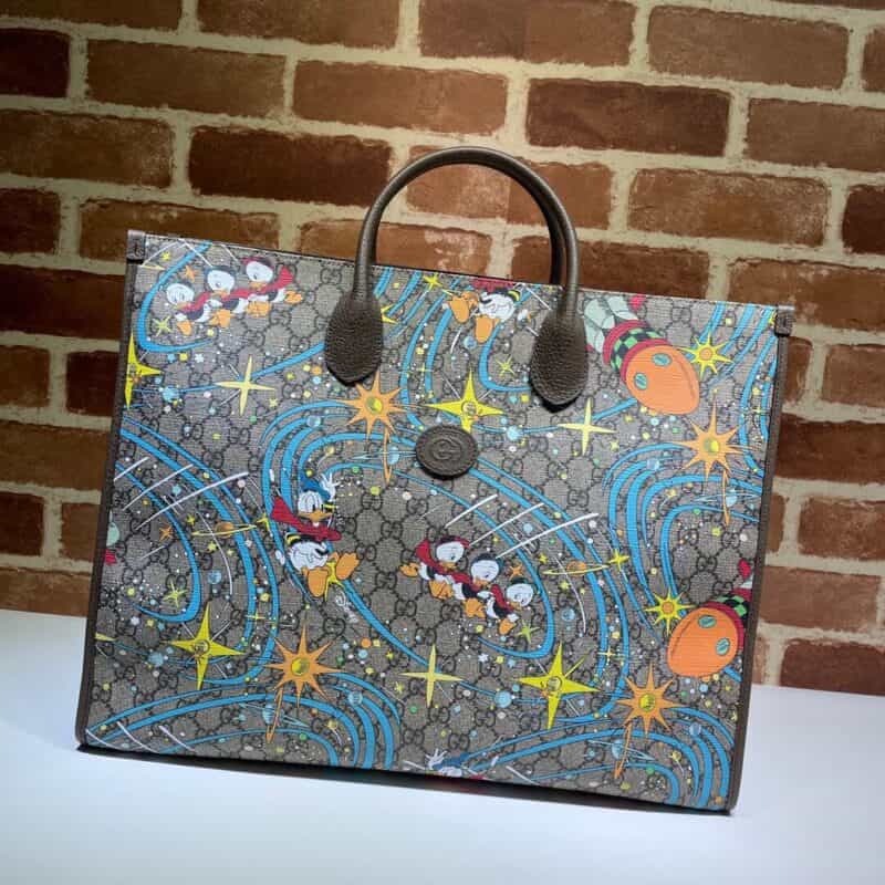 GUCCI古驰Disney x Gucci唐老鸭印花托特包650037