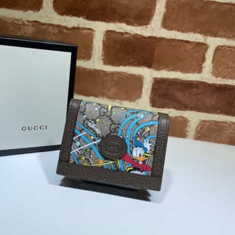 GUCCI古驰Disney x Gucci唐老鸭印花卡包648121
