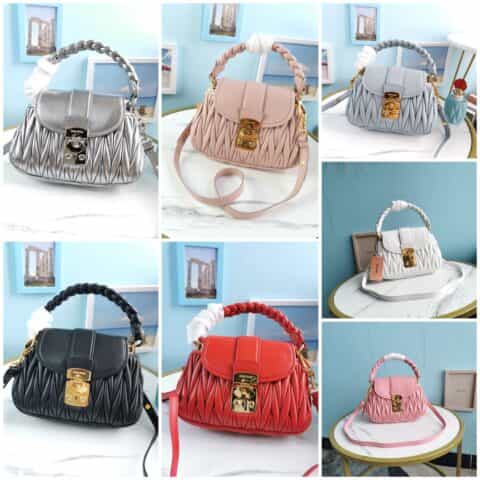 MIUMIU缪缪顶级进口小羊皮新款手袋5BH188