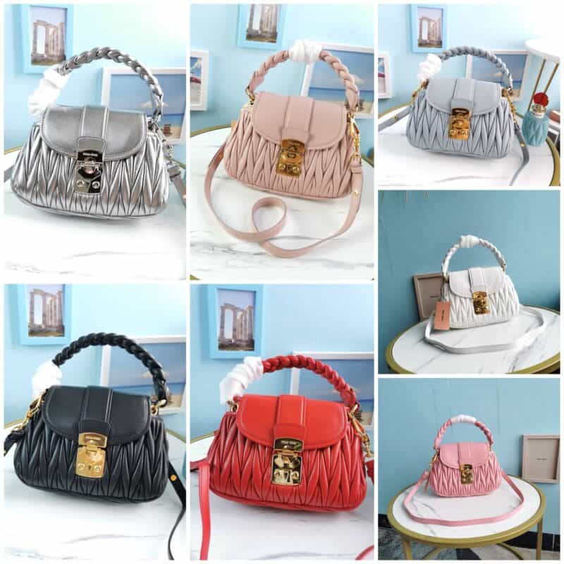 MIUMIU缪缪顶级进口小羊皮新款手袋5BH188