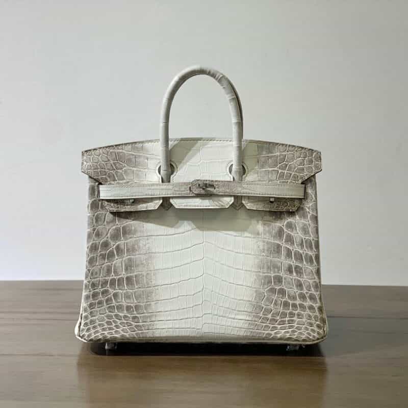 Hermès爱马仕 Birkin 25 尼罗鳄 喜马拉雅 银扣 BK25