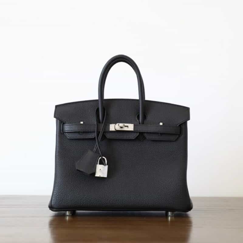 Hermès爱马仕 Birkin 25 togo黑色 银扣 全手工 BK25