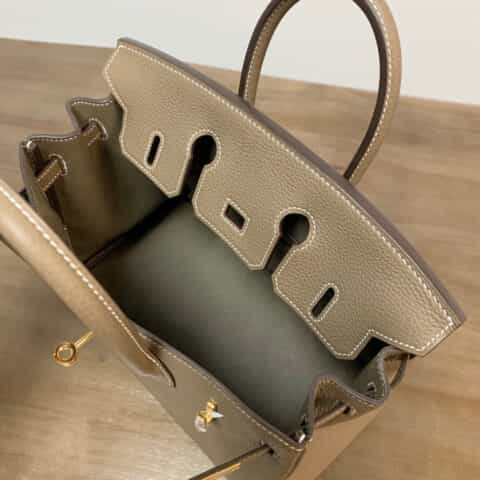 Hermès爱马仕 Birkin 25 togo大象灰 金扣 全手工 BK25