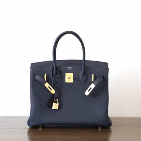 Hermès爱马仕 Birkin 25 togo午夜蓝 金扣 全手工BK25