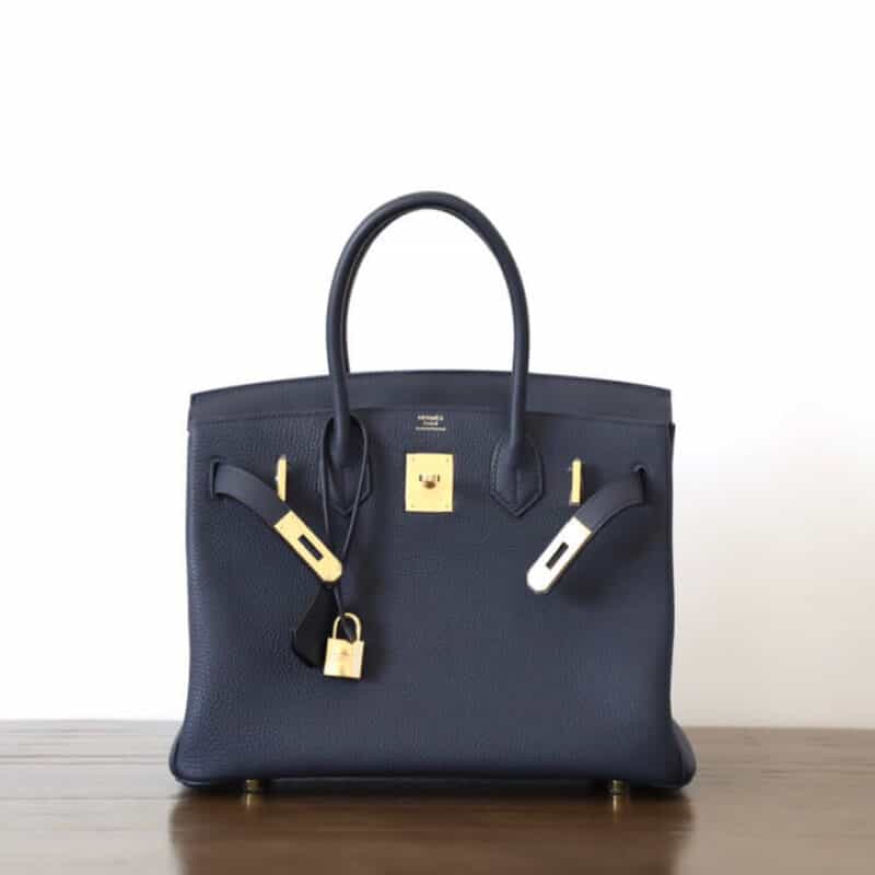 Hermès爱马仕 Birkin 25 togo午夜蓝 金扣 全手工BK25